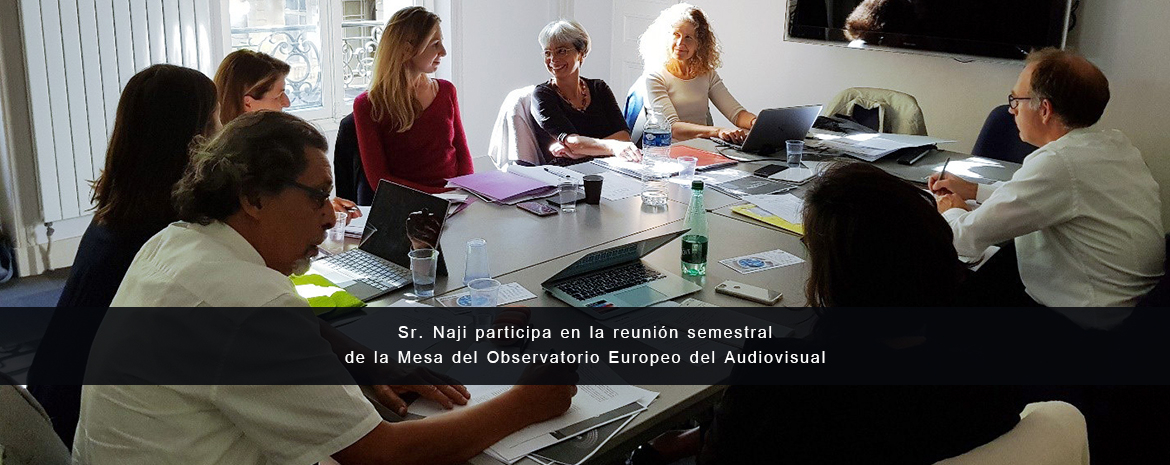 Sr. Naji participa en la reunión semestral de la Mesa del Observatorio Europeo del Audiovisual