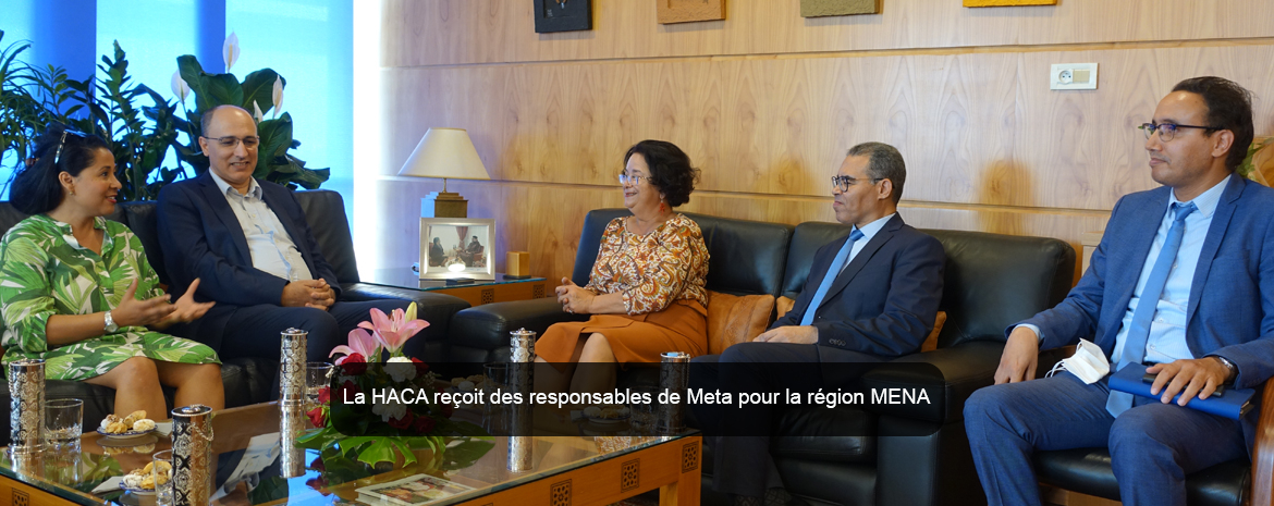 La HACA reçoit des responsables de Meta pour la région MENA