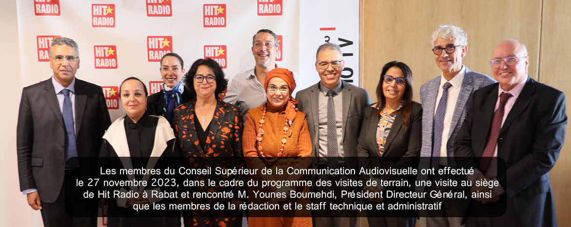 Les membres du Conseil Supérieur de la Communication Audiovisuelle ont effectué le 27 novembre 2023, dans le cadre du programme des visites de terrain