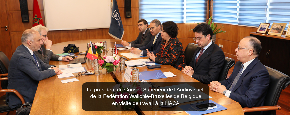 Le président du Conseil Supérieur de l’Audiovisuel de la Fédération Wallonie-Bruxelles de Belgique en visite de travail à la HACA