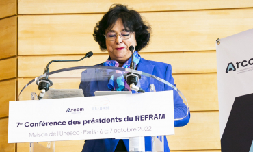 Dialogue régulateurs-GAFAM « La génération Z africaine mérite un nouveau modèle de régulation des médias qui protège la société sans contraindre la liberté »  Mme Akharbach à la 7ème conférence du REFRAM  Les 6 et 7 octobre 2022 