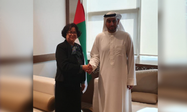 En marge de sa participation au Congrès Mondial des Médias à Abou Dhabi La présidente de la HACA s’entretient avec le directeur exécutif du de l’Office de la Régulation des Médias aux Emirats Arabes Unis