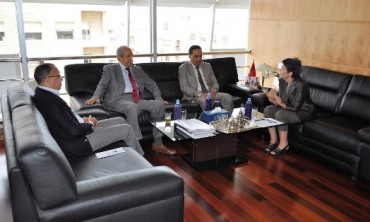 La presidenta de la Alta Autoridad de la Comunicación Audiovisual recibe al Director General de la Oficina Marroquí del Derecho de Autor (BMDA)