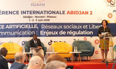 الهيئة العليا للاتصال السمعي البصري تدعو المنصات الرقمية إلى وقف تحقيق الأرباح من التضليل الإعلامي مع الحفاظ على الحريات لطيفة أخرباش، رئيسة الهيئة العليا للاتصال السمعي البصري <br> أبيدجان، 1 يونيو 2026