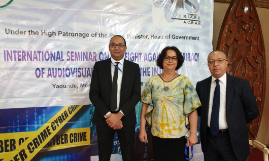 La présidente de la Haca au séminaire organisé à Yaoundé les 25 et 26 novembre par le RIARC « Le renforcement des capacités de production nationale de qualité est la réponse pérenne au phénomène de piratage des œuvres et des services audiovisuels»