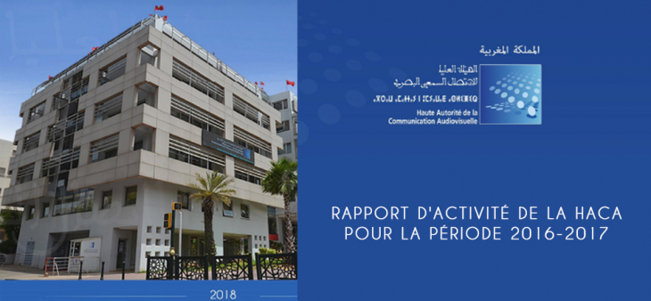 Rapport d'activité de la HACA pour la période 2016-2017