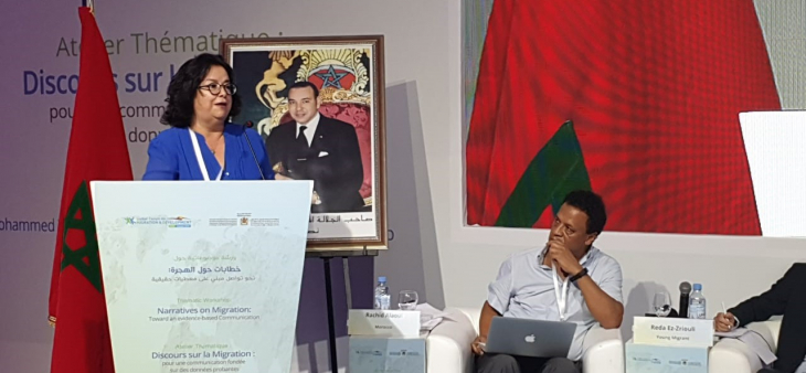 « Les médias peuvent grandement contribuer à changer le regard des sociétés sur la migration » Mme Latifa Akharbach à l’atelier du Global Forum on Migration and Development, Skhirat, le 4 juillet 2019